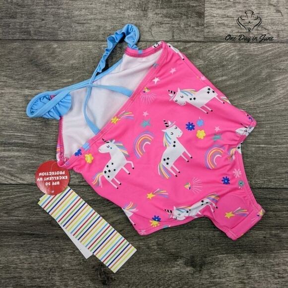 Wippette Ruffle Trim One Piece Swimsuit Size 24mths - Picture 3 of 3